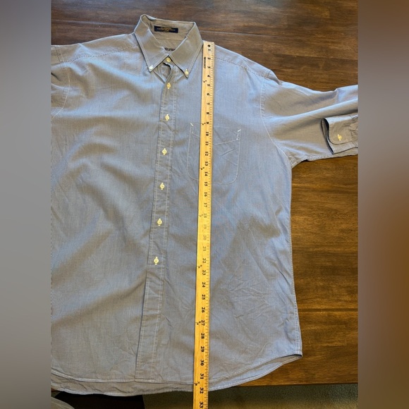 Tommy Hilfiger Collared Button Down Long Sleeve Shirt 100% Cotton Mens Dressy - Picture 7 of 7